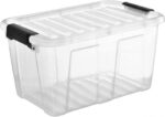Caisse de rangement HOME BOX, 30 L, transparent