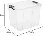 Caisse de rangement HOME BOX, 40 L, transparent – Image 2