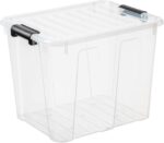 Caisse de rangement HOME BOX, 40 L, transparent
