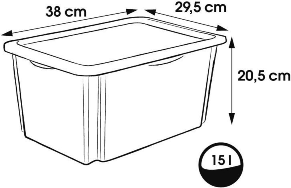 Caisse de rangement karolina "Bambi", 15 litres – Image 2