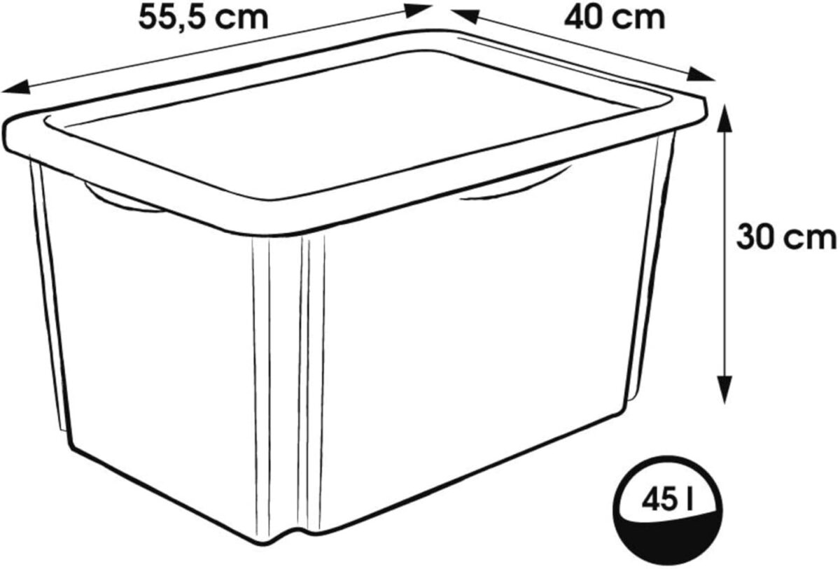 Caisse de rangement karolina "Bambi", 45 litres – Image 2