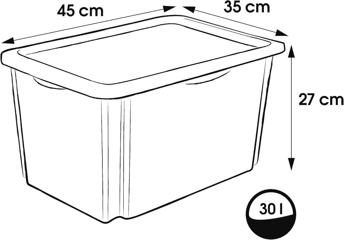 Caisse de rangement karolina "Peppa", 30 litres – Image 2
