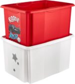 Caisse de rangement karolina "Stars", 45 litres – Image 6