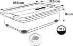 Caisse de rangement "konrad", avec roulettes, 28 L – Image 2