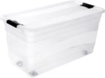 Caisse de rangement "konrad", avec roulettes, 83 L