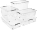 Caisse de rangement "leo", 74 litres, transparent – Image 8