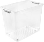 Caisse de rangement "leo", 74 litres, transparent – Image 2