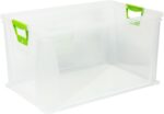 Caisse de rangement "luis", 64 litres, transparent