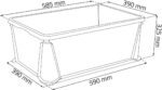 Caisse de rangement "luis", 64 litres, transparent – Image 2