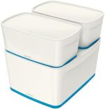Caisse de rangement My Box, 18 litres, blanc / bleu – Image 3
