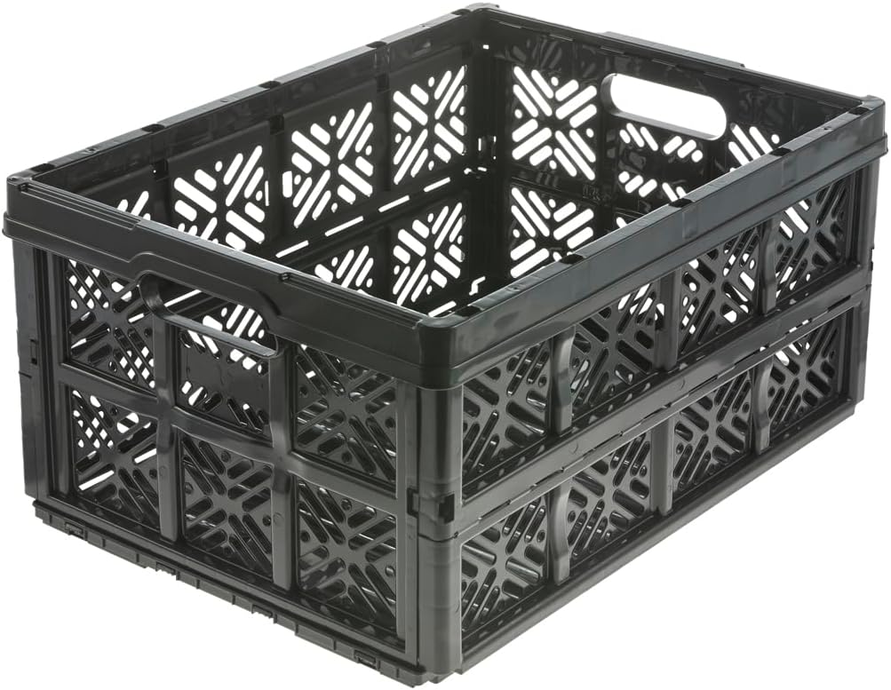Caisse de rangement pliante "ida", 32 litres, noir Caisse de rangement pliante "ida", 32 litres, noir – Image 1