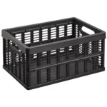 Caisse de rangement pliante, PP, 11,5 litres, noir