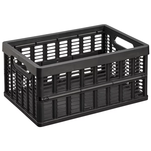 Caisse de rangement pliante, PP, 11,5 litres, noir Caisse de rangement pliante, PP, 11,5 litres, noir – Image 1