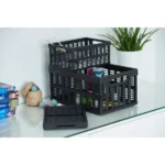 Caisse de rangement pliante, PP, 32,5 litres, vert – Image 2