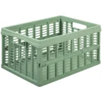 Caisse de rangement pliante, PP, 32,5 litres, vert