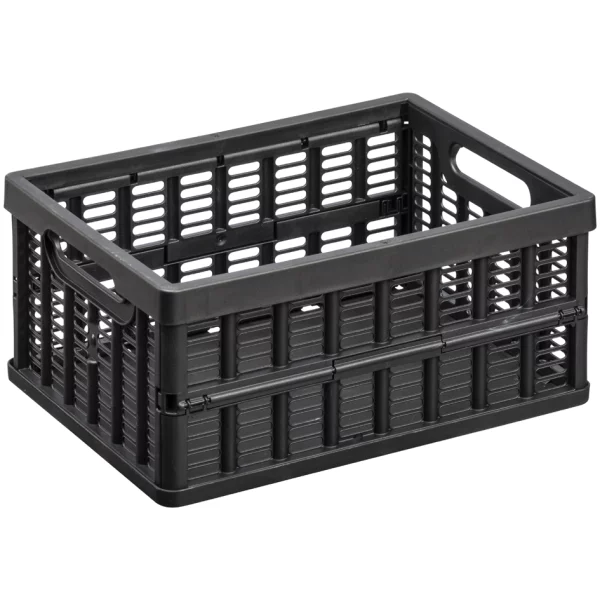 Caisse de rangement pliante, PP, 3,5 litres, noir Caisse de rangement pliante, PP, 3,5 litres, noir – Image 1