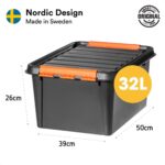 Caisse de rangement PRO 31, 32 litres, noir – Image 2