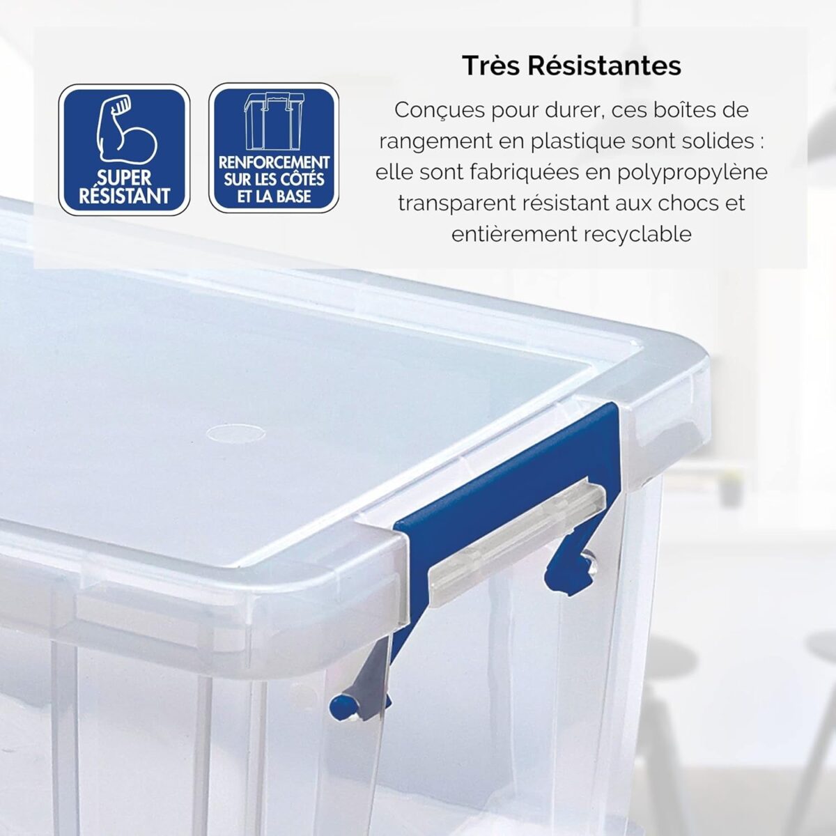 Caisse de rangement ProStore, 10 litres, transparent – Image 5