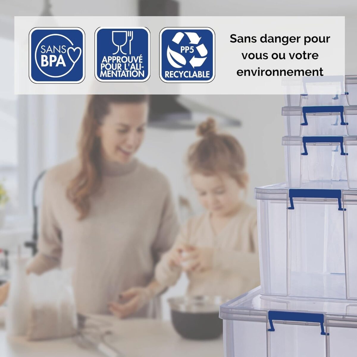 Caisse de rangement ProStore, 10 litres, transparent – Image 7
