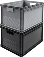 Caisse de rangement "robert", 64 litres, graphite – Image 3