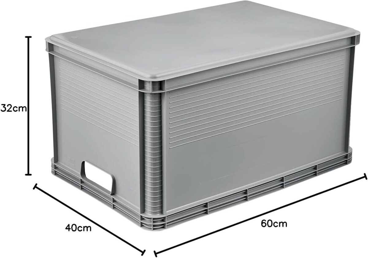 Caisse de rangement "robert", 64 litres, nordic-grey – Image 7