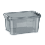 Caisse de rangement SHADOW, 13 litres, translucide gris