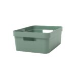 Caisse de rangement STONE, 12 litres, PP, vert laurier