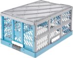 Caisse pliable professionnelle "eco Ben", sky blue – Image 3