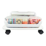 Plateau de transport à roulettes Stack 'N' Go,blanc – Image 9