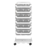 Plateau de transport à roulettes Stack 'N' Go,blanc – Image 7