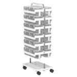 Plateau de transport à roulettes Stack 'N' Go,blanc – Image 6