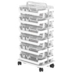 Plateau de transport à roulettes Stack 'N' Go,blanc – Image 5