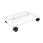 Plateau de transport à roulettes Stack 'N' Go,blanc – Image 2